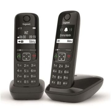 Téléphone sans fil Gigaset As690 Duo Noir