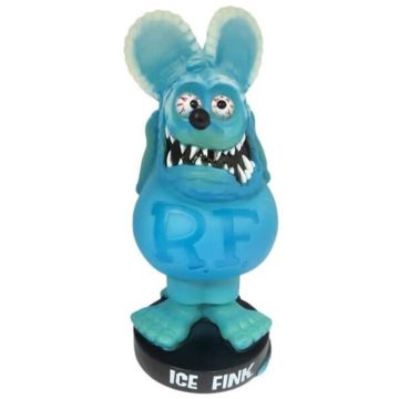 Figurine Rat Fink Ice Collector Bobble Head Glace - Rat Fink ICE - Figurine en plastique dur de 17cm - Collector