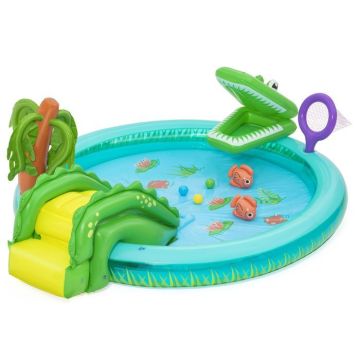 Aire de jeux et piscine gonflable pour enfants Bestway® Crocodile Cove™ 2,24 m x 1,81 m x 72 cm