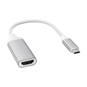 Adaptateur USB-C vers HDMI - FORCE POWER - Hight Speed - 4K Ultra HD - Plug & Play - Blanc