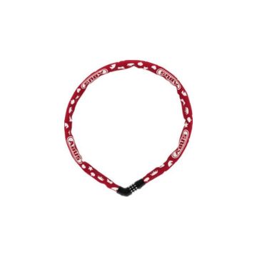 Antivol chaîne Abus steel-o-chain 4804C/75 symbols - rouge