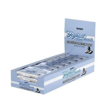 Barres protéinées Weider - Classic Protein Bar - Yoghurt Muesli Boite de 24