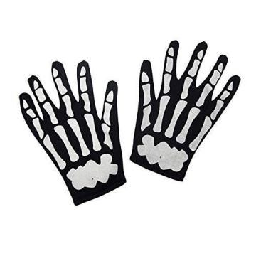 VIVING COSTUMES VIVING COSTUMES200373A SQUELETTE GANTS POUR ADULTES TA