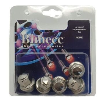 5 ECROUS TYPE ORIGINE SOUS BLISTER POUR FORD 12X1.5