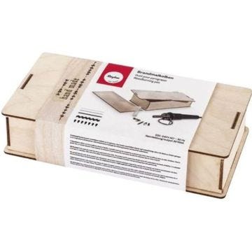 Coffret Pyrograveur - RAYHER - Boîte en bois - 5 embouts - Tracer motifs précis - Mixte