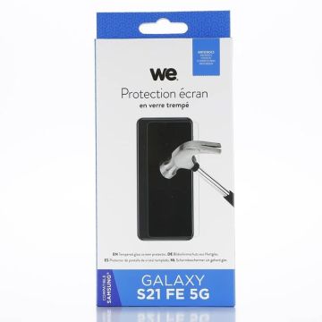 WE Verre Trempé pour SAMSUNG GALAXY S21 FE 5G] - Film Protection Ecran Anti-Rayures - Anti-Bulles d'Air - Ultra Résistant - Dureté 9