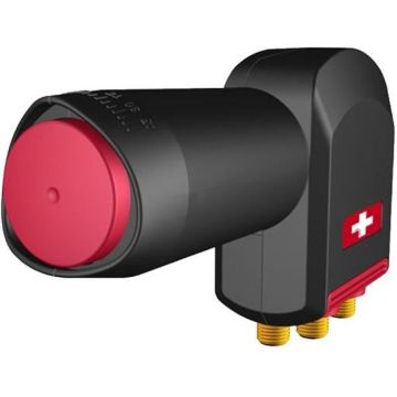 LNB Quad - OPTICUM - Red Rocket - Facteur de bruit 0,1dB - Connecteur plaqué or - Protection étanche