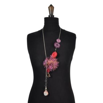 Collier Délice poudré Sautoir 5 - Piti Multicolore - Assort. - Métal - 88cm - Violet