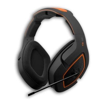 Gioteck - TX50 Casque gamer Stéréo Filaire - Haut-parleurs de 50 mm - Prise Jack 3.5 - Switch PS4 Xbox One PC - (Orange, Noir)