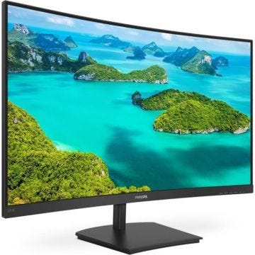 Ecran PC incurvé - PHILIPS 241E1SCA - 24" FHD - Dalle VA - 4ms - 75Hz VGA / HDMI - FreeSync