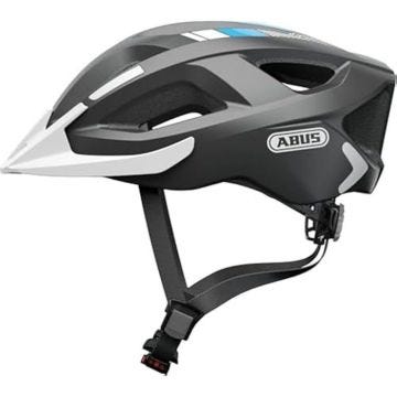 Casque de vélo - ABUS - Aduro 2.0 - Polyvalent avec lumière LED - Design sportif - Réglage flexible