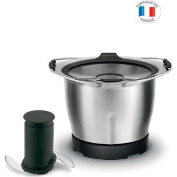 MOULINEX XF38AE10 Accessoire mini bol cuisson 1,4 L, Compatible avec robot cuiseur Companion, Double lame inox, Fabriqué en France