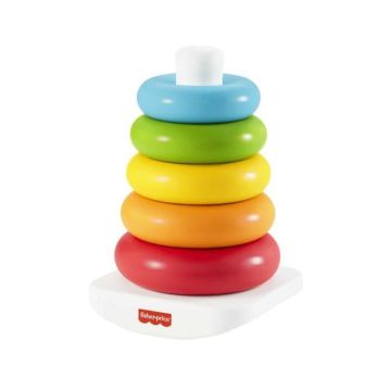 Fisher-Price - Pyramide arc-en-ciel - Jouet d'éveil 1er âge - Dès 6 mois GRF09