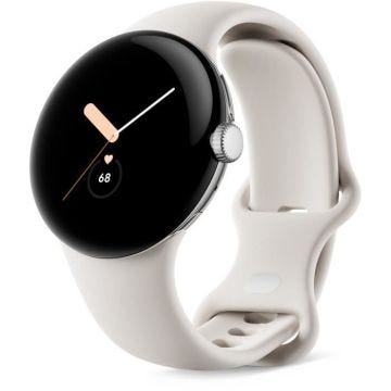 Montre connectée GOOGLE Pixel Watch - 41 mm - Argent poli Actif - Bracelet Chalk