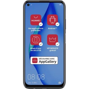 Smartphone - HUAWEI - P40 Lite - Double SIM - 6 Go RAM - 128 Go Noir