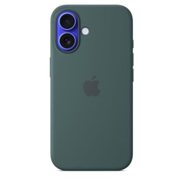 APPLE iPhone 16 - Coque en silicone avec MagSafe - Lake Green