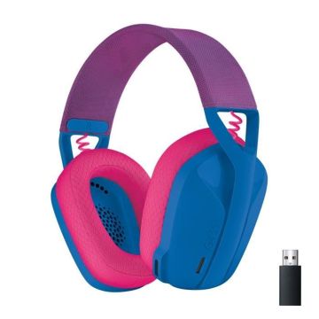 Casque gamer - Sans fil - Logitech G - G435 Lightspeed - Léger - PS5, PS4, PC, Switch - Bleu