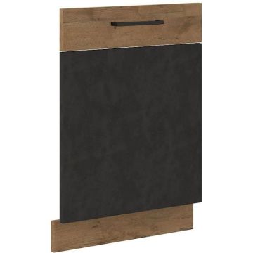 Porte habillage lave-vaisselle ROCK - Chêne Lancelot et gris matera - 60 cm