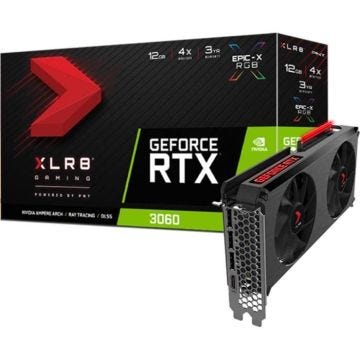 PNY - Carte graphique RTX 3060 XLR8 Gaming REVEL EPIC-X RGB Edition - 12 Go