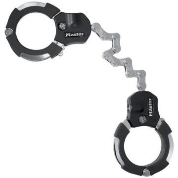 Menottes antivol 9 maillons MASTERLOCK - Idéal pour les vélos, trottinettes et poussettes - Noir