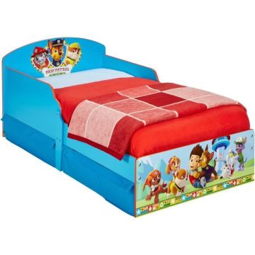 La Pat' Patrouille - Lit pour enfants avec tiroirs de rangement sous le lit pour matelas 140cm x 70cm