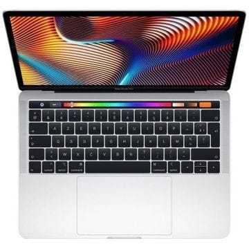 MacBook Pro Touch Bar 13"Core i5 1,4 Ghz 8 Go 256 Go SSD Argent (2019) - Batterie Neuve - Reconditionné - Etat correct