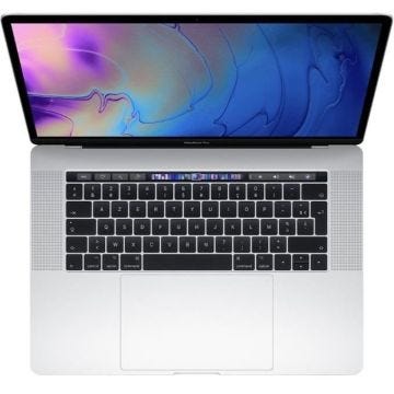 MacBook Pro Touch Bar 15"Core i7 2,2 Ghz 16 Go 1 To SSD Argent (2018) - Batterie Neuve - Reconditionné - Etat correct