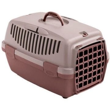 KERBL - Box de transport pour chien - GULLIVER 1 - 48 x 32 x 31 cm - Pink / Marron