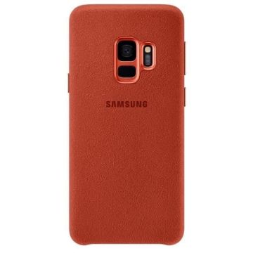 Samsung Coque en Alcantara S9 - Rouge