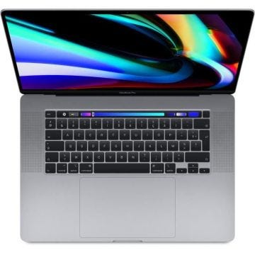 MacBook Pro Touch Bar 16"Core i9 2,4 Ghz 32 Go 512 Go SSD Gris sidéral (2019) - Batterie Neuve - Reconditionné - Très bon état