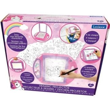 Projecteur à dessins Licorne - LEXIBOOK - Modèles et Tampons - Rose - Pour Enfant de 4 ans et plus