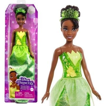Mattel Poupée Disney Princesses Tiana, poupée 29 cm avec habillage et accessoires HLW04